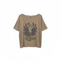 America Eagle Print Oversized Top / חולצת אוברסייז הדפס נשר אמריקה