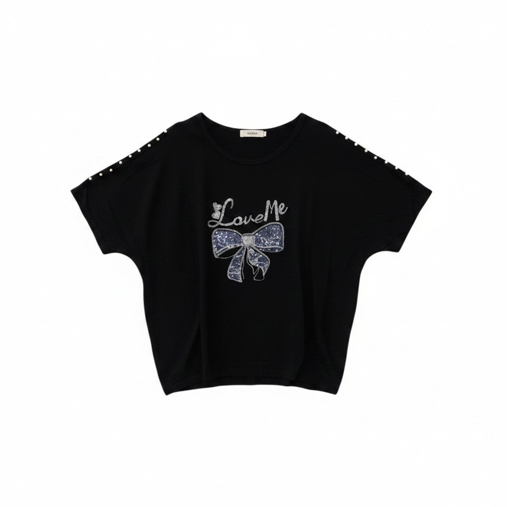 Love Me Bow Top / חולצת פפיון Love Me