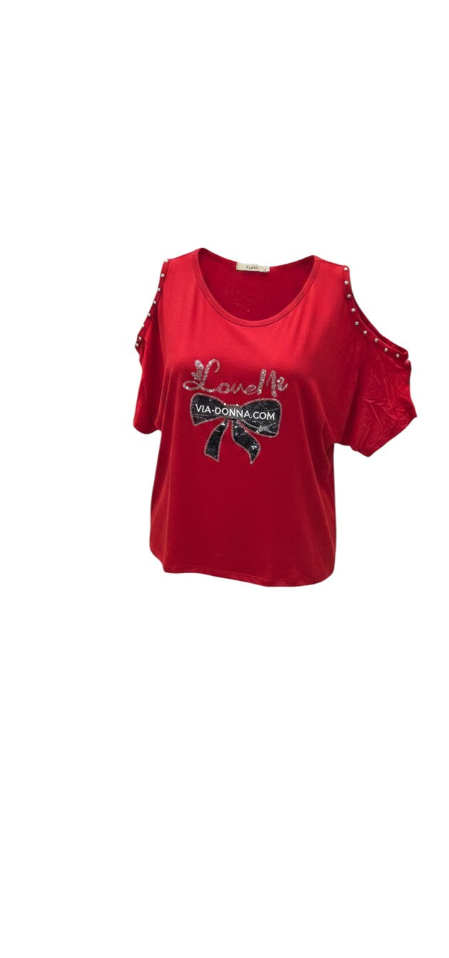 Love Me Bow Top / חולצת פפיון Love Me
