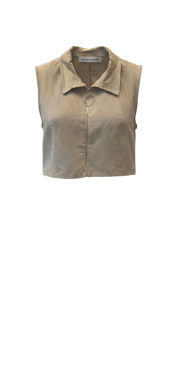 Zipper Vest & Tailored Pants Set / סט וסט רוכסן ומכנס מחויט