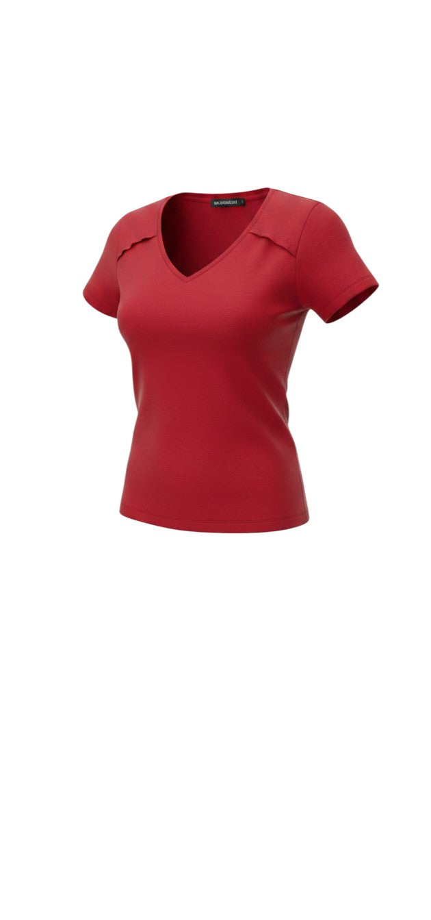 Light Blue V-Neck T-Shirt / טי שירט V תכלת