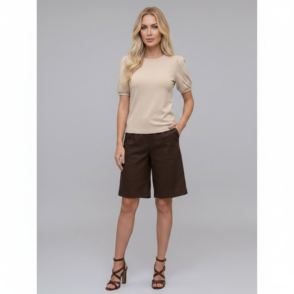 Basic Pink V-Neck Top / טי שירט V בייסיק ורודה