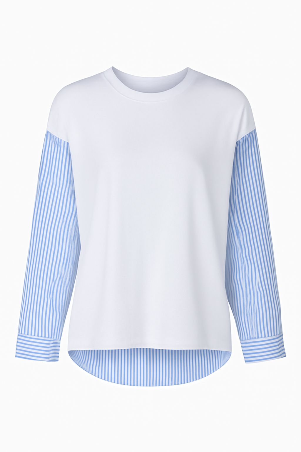 חולצת שילוב פסים | 9861 Striped Combination Top