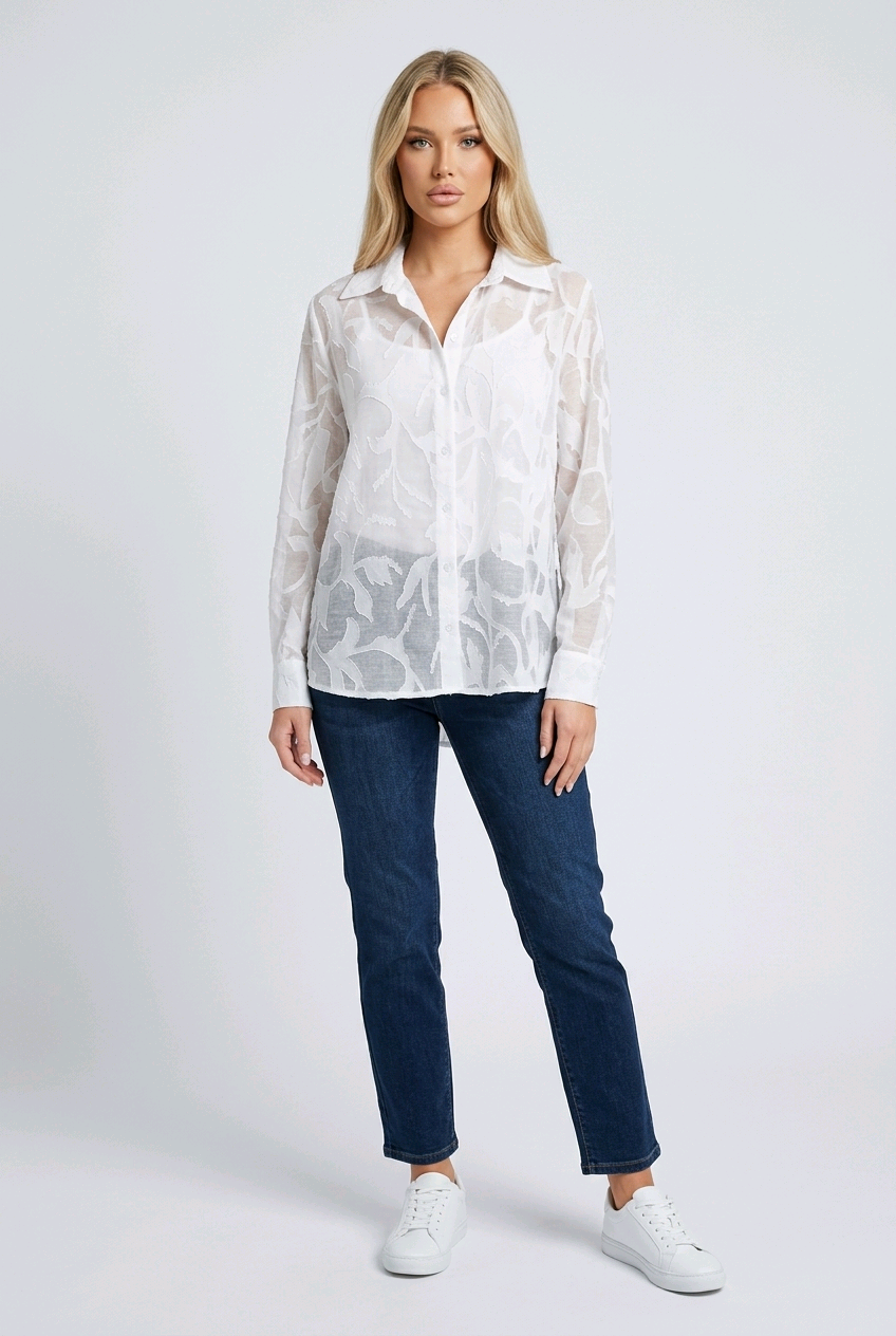 מכופתרת קייטי 9883 | Katie Buttoned Shirt 9883
