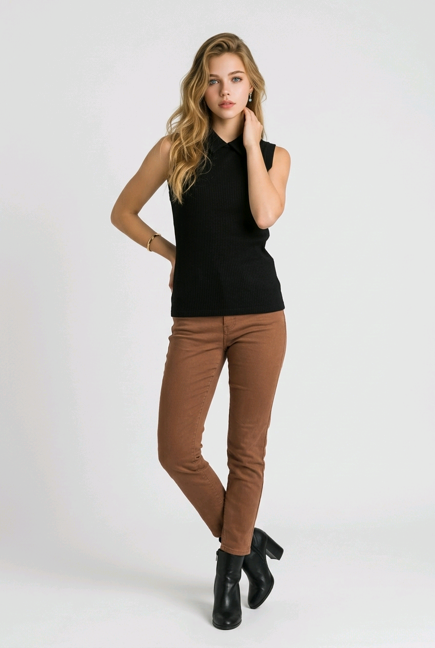 גופית לוטם 9873 | Lotem Collared Tank Top