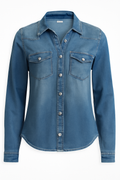 חולצת ג'ינס אלין שרוול ארוך 09916101 | Aline Denim Shirt Long Sleeve 09916101