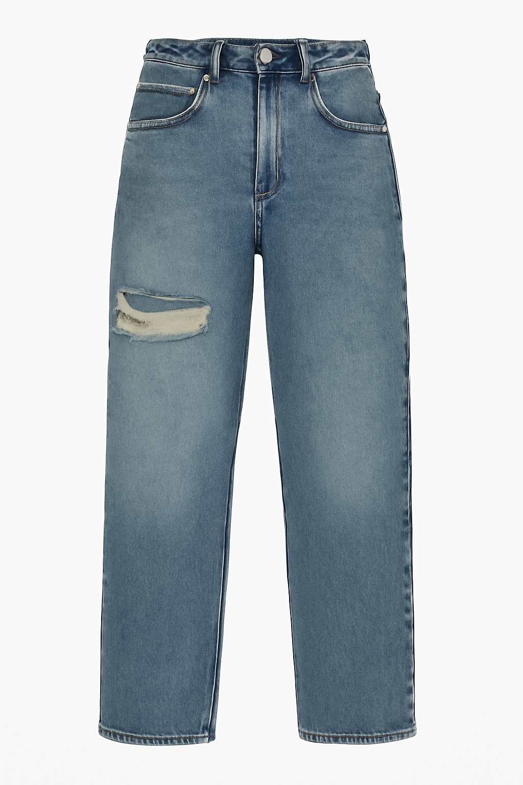 ג'ינס רחב עם קרעים 2113 | Wide Leg Ripped Jeans