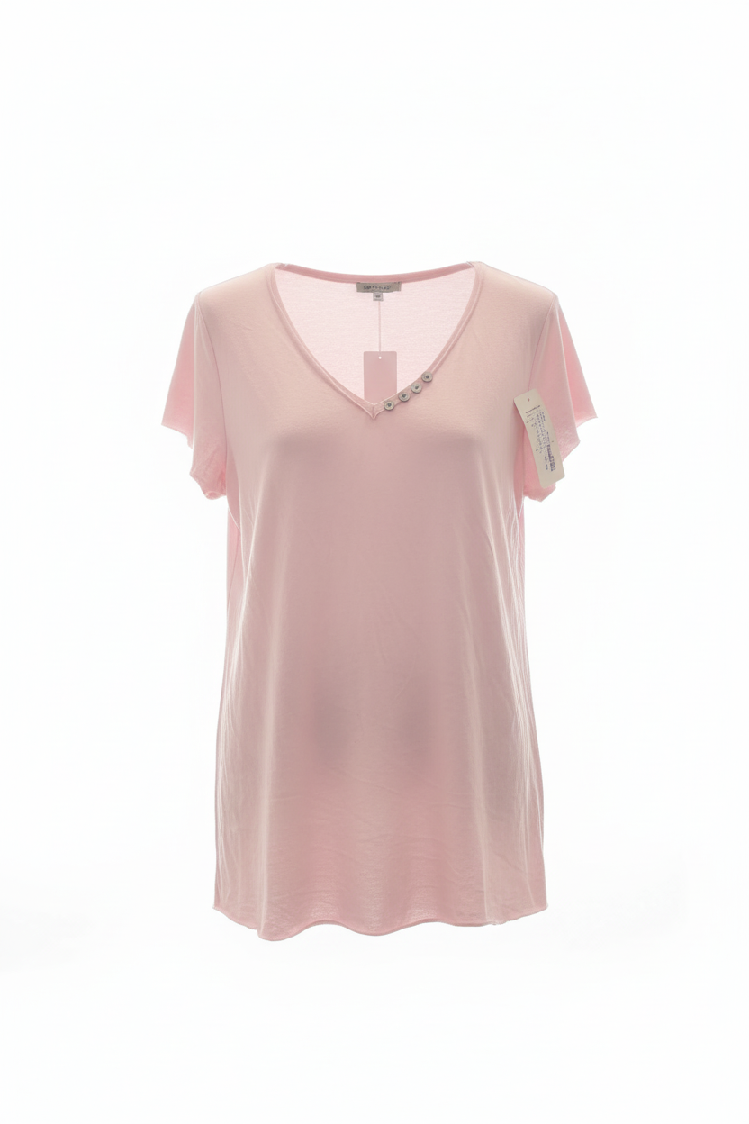 חולצה וי 3 כפתורים | V-Neck 3 Button Shirt
