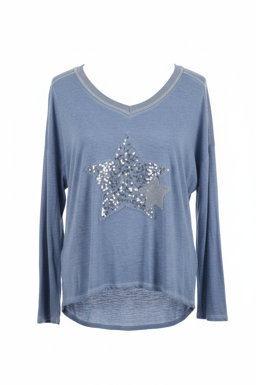 חולצת כוכב נוצץ 1908 | Sparkle Star Shirt 1908