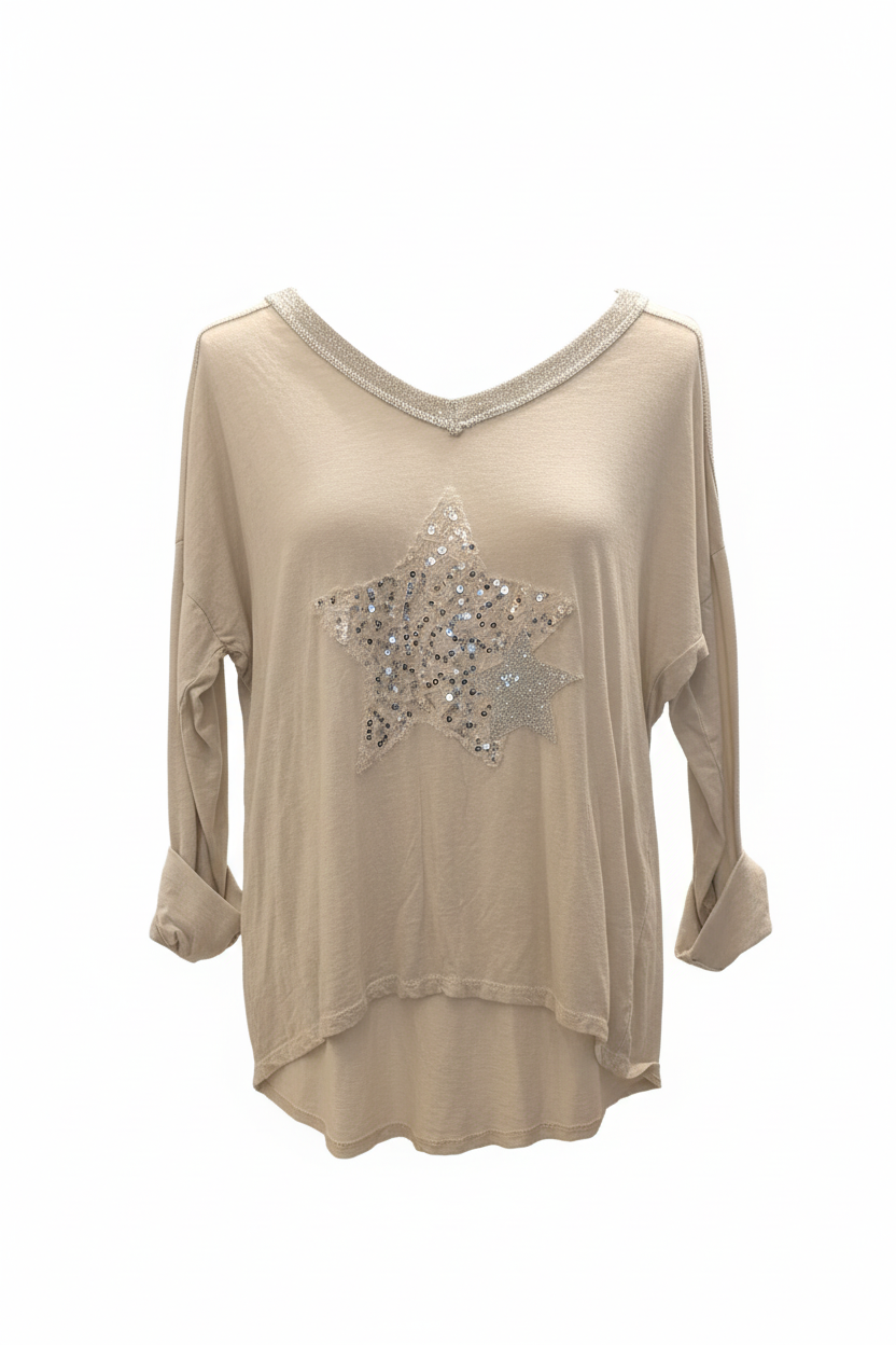 חולצת כוכב נוצץ 1908 | Sparkle Star Shirt 1908