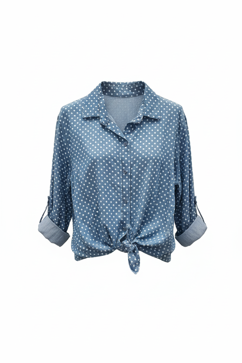 חולצת נקודות קלילה 2050 | Polka Dot Shirt 2050
