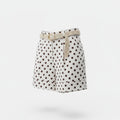Polka Dot Belted Shorts / שורט נקודות חגורה