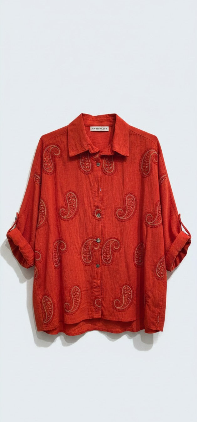 Ethnic Button-Up Tunic / טוניקה מכופתרת אתני